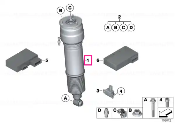 Vezi acum RP air suspension strut rear left - BMW