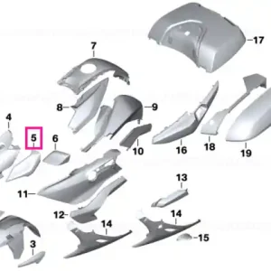 Reduceri Wind deflector, right SPARKLING-STORM - BMW Motorrad