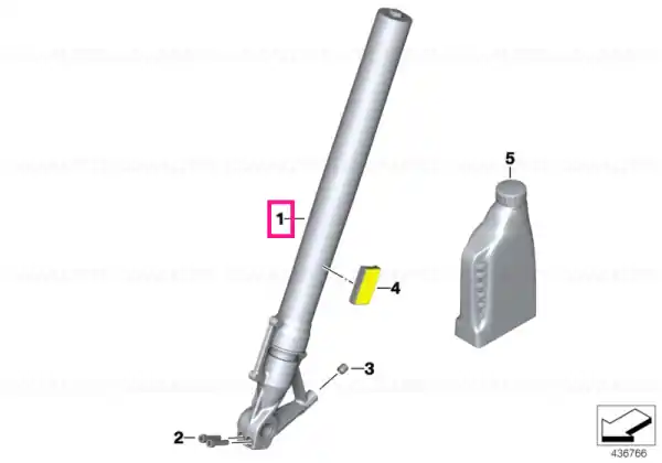 Fork leg right - BMW Motorrad Expediere rapidă