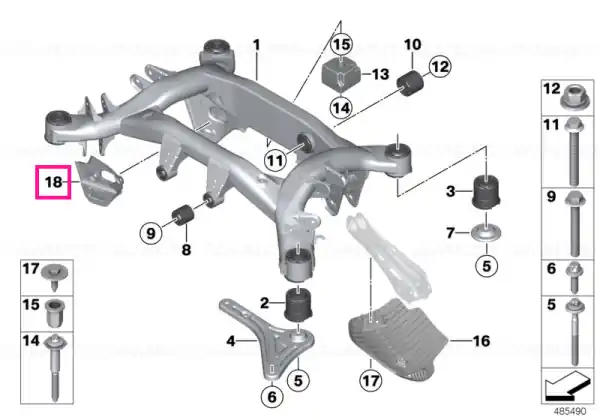 Stone-chip guard left rear - BMW Cumpără online