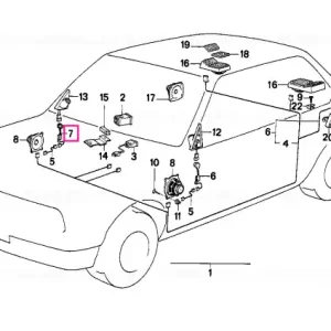 Wiring door front SOUND SYSTEM - BMW Ieftin