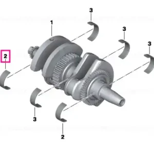 Bestseller Main bearing shell with groove/green - BMW Motorrad