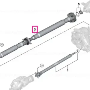 Arbore transmisie, cutie de viteze automata, L=1327mm - BMW X3 G01 G08, X4 G02 Reducere extra