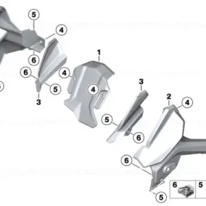 Wind deflector, right - BMW Motorrad Mai ieftin