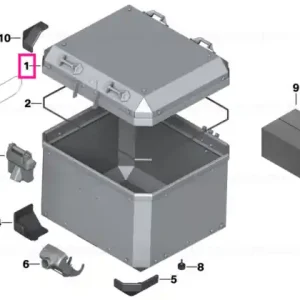 Calitate înaltă Aluminium topcase lid black - BMW Motorrad