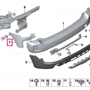 Disponibil imediat Garnitura laterală stânga ALL4 - BMW - Mini
