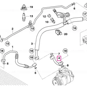 Adaptor țeavă aspirație - BMW Reducere