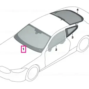 Windshield, green, rain/light/fog HUD - BMW Ofertă specială