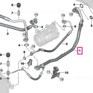 Ultima șansă Refrigerant line, dual line R134A - BMW