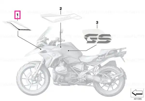 Cel mai vândut Lettering, left - BMW Motorrad