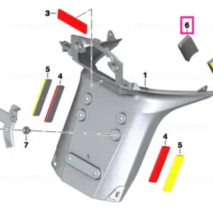 Cumpără online Rear reflector yellow - BMW Motorrad
