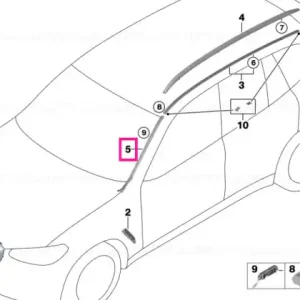 Vezi acum Drip moulding, left - BMW