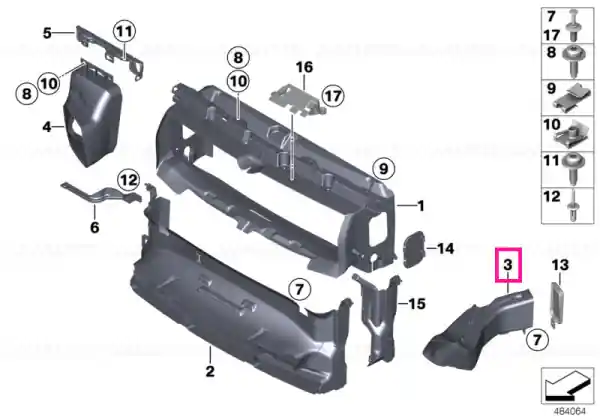 Air duct, brake, left M - BMW Preferatul clienților