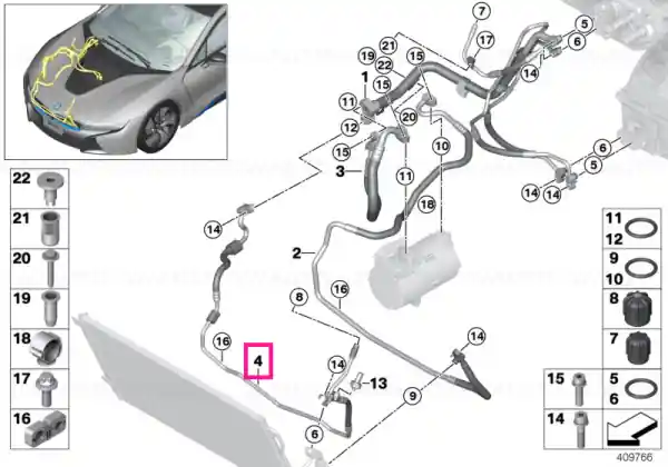 Pressure pipe R134A - BMW Cel mai vândut