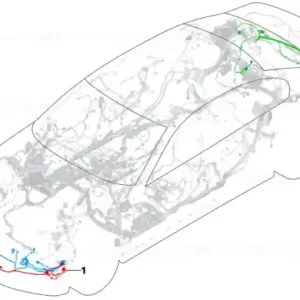 Wiring harness, front end - BMW Preț redus