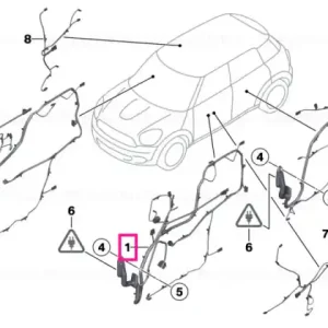 Chilipir Driver's side door cable harness - BMW - Mini