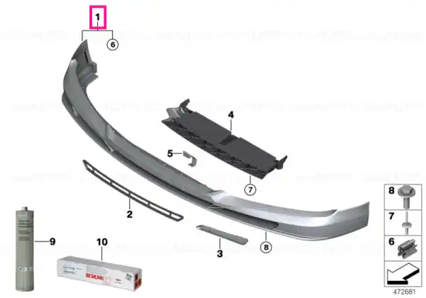 Ofertă exclusivă Primed front spoiler ALPINA - BMW