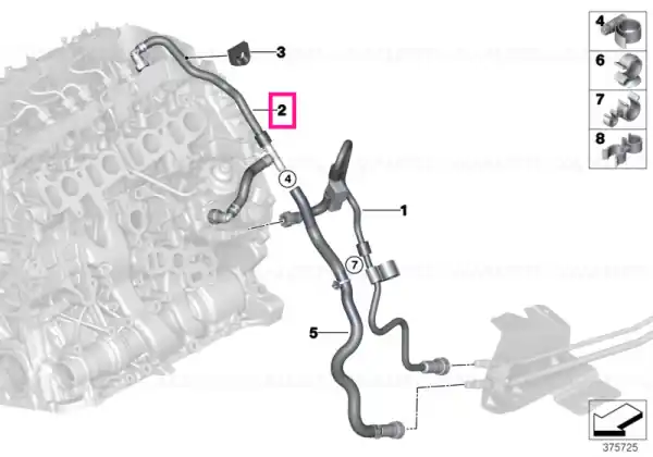 Calitate înaltă Fuel return line - BMW