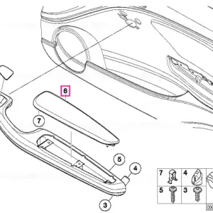 Armrest upper part front left KIWI - BMW Ofertă
