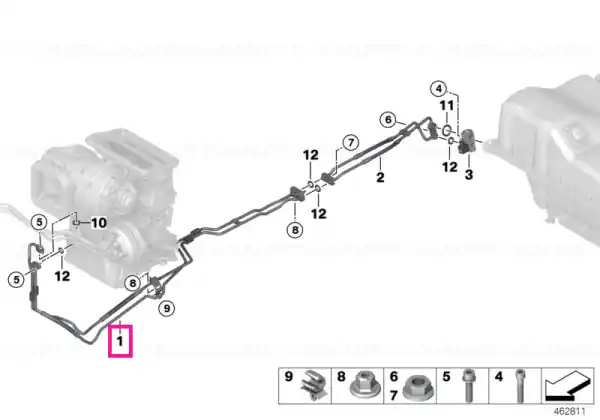 Refrigerant line, dual line - BMW Reduceri