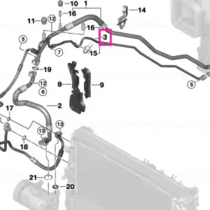 Pressure hose,condenser,evaporator R1234YF - BMW - Mini Reducere de preț