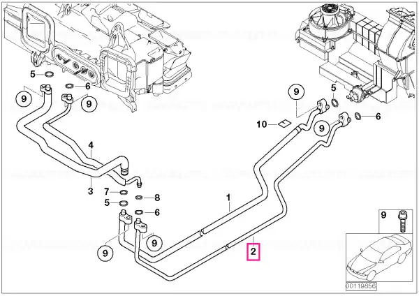 Pressure hose assy - BMW Lichidare de stoc