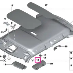 Reducere specială Deformation plate, roofliner, left - BMW - Mini