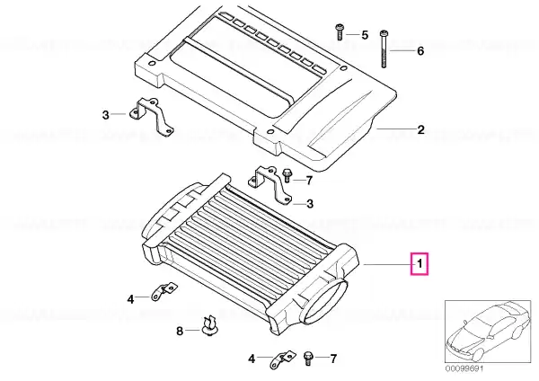 Charge-air cooler - BMW - Mini Plată sigură