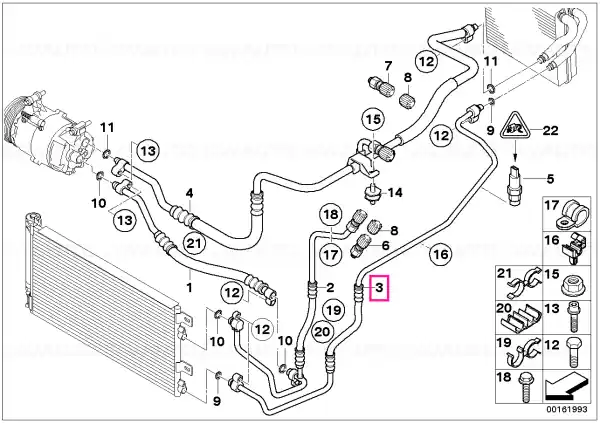 Discount Pressure hose,condenser,evaporator - BMW - Mini