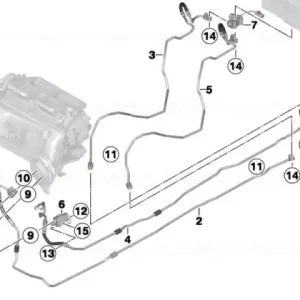 Ultima șansă Pressure line, evaporator shutoff valve - BMW