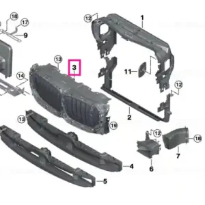 Air flaps, upper MPA - BMW Cumpără acum