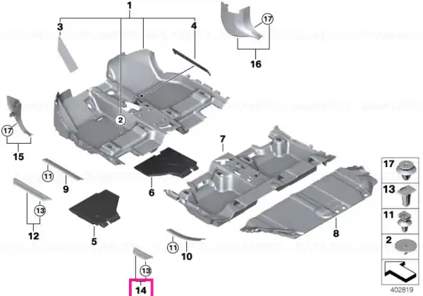 Cumpărături sigure Acoperire intrare spate dreapta BMW