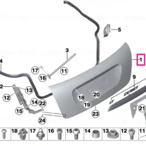 Trunk lid - BMW - Mini Doar azi