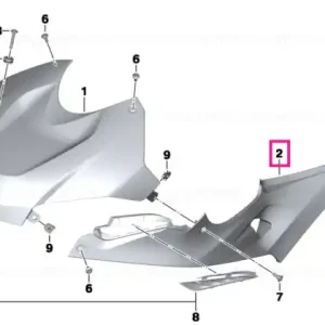 Trim panel, tank, right, primed - BMW Motorrad Comandă acum