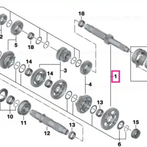 Cumpărături sigure Set, drive shaft, 1st gear - BMW Motorrad
