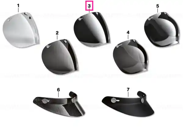 Plată sigură Visor helmet Bowler mirrored - BMW Motorrad