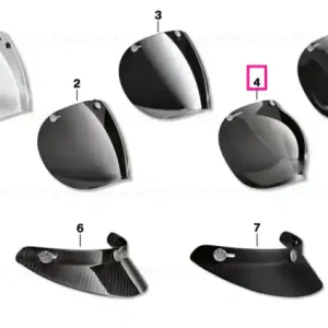 Visor helmet Bowler "bubble" tinted - BMW Motorrad Doar azi