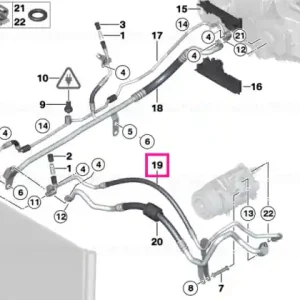 Ansamblu furtun presiune - BMW Livrare expres