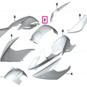 Comandă acum Capac aer filtru GLACIER-SILBER - BMW Motorrad