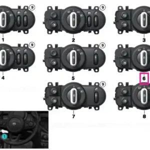 Control element light - BMW - Mini Ieftin