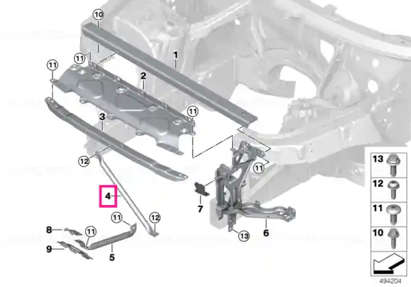 Suport panou frontal stânga - BMW Noutate