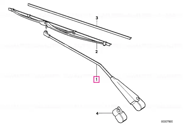 Ofertă specială Wiper arm, left - BMW