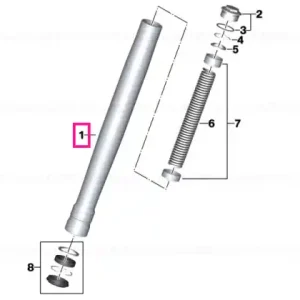 Stanchion, black - BMW Motorrad Calitate înaltă