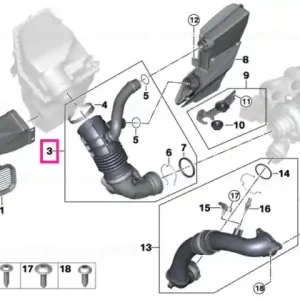Air duct - BMW Retur ușor