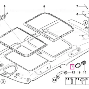 Headlining, lift-up & slide-back sunroof LIGHT BEIGE - BMW - Mini Ofertă exclusivă