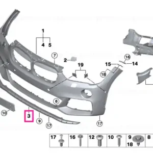 Adapter underhood shield M - BMW Reducere de preț