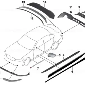 Vezi acum Rear diffuser, carbon M PERFORMANCE - BMW