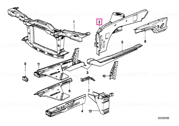 Ieftin Aripa dreapta BASIS - BMW
