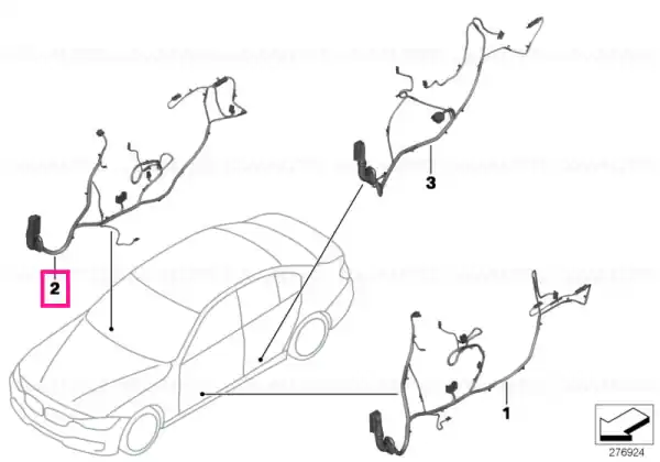 Wiring co-drivers side - BMW Bestseller