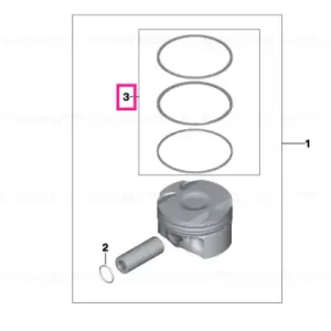 Bestseller Kit reparație segmenți piston (0) - BMW